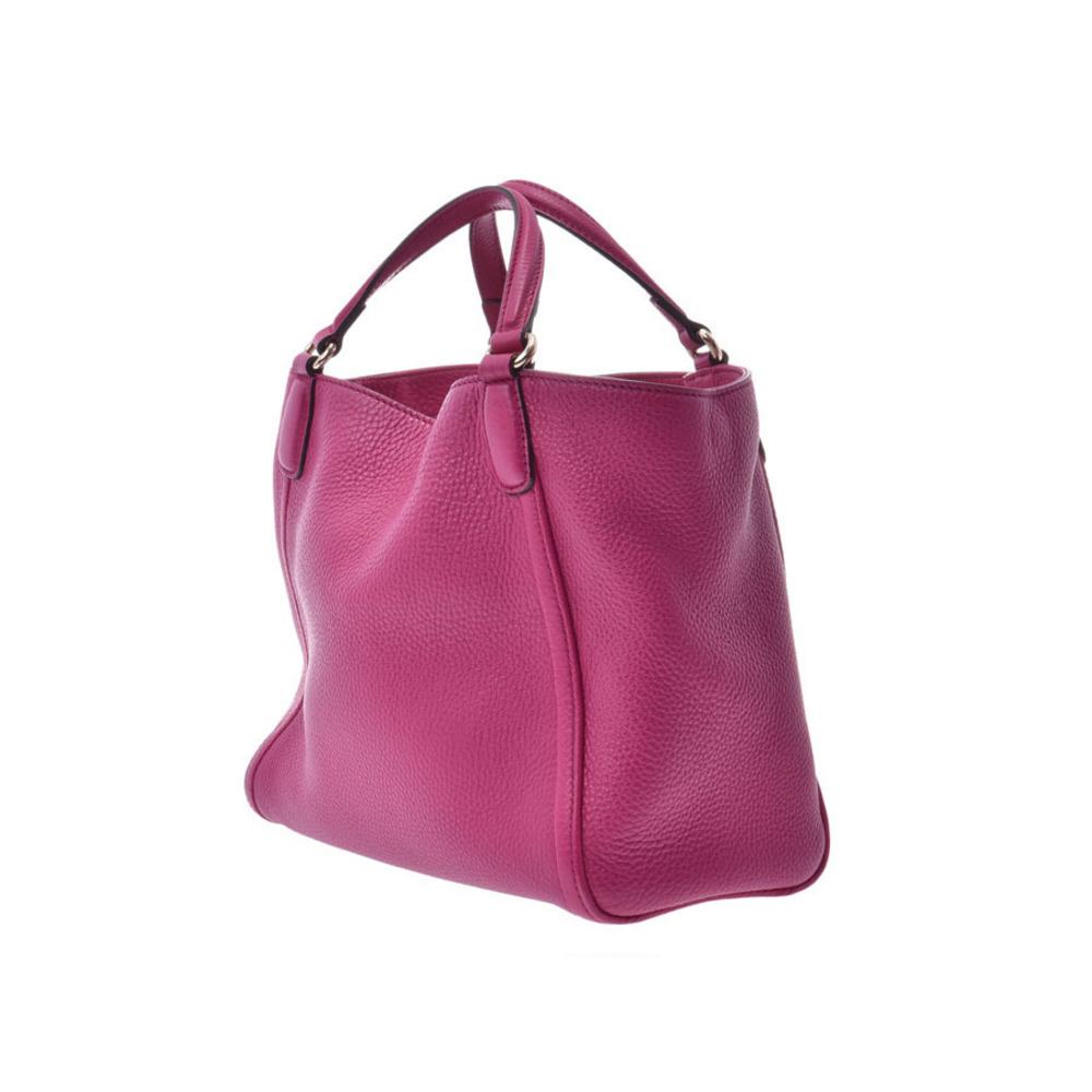 Gucci Leather Strap Soho Purple Bag Card